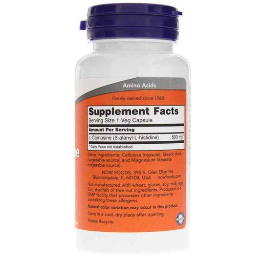 L-Carnosine 500 Mg, NOW
